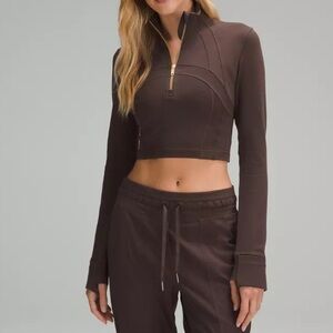 Lululemon Define Cropped Half Zip *Luon